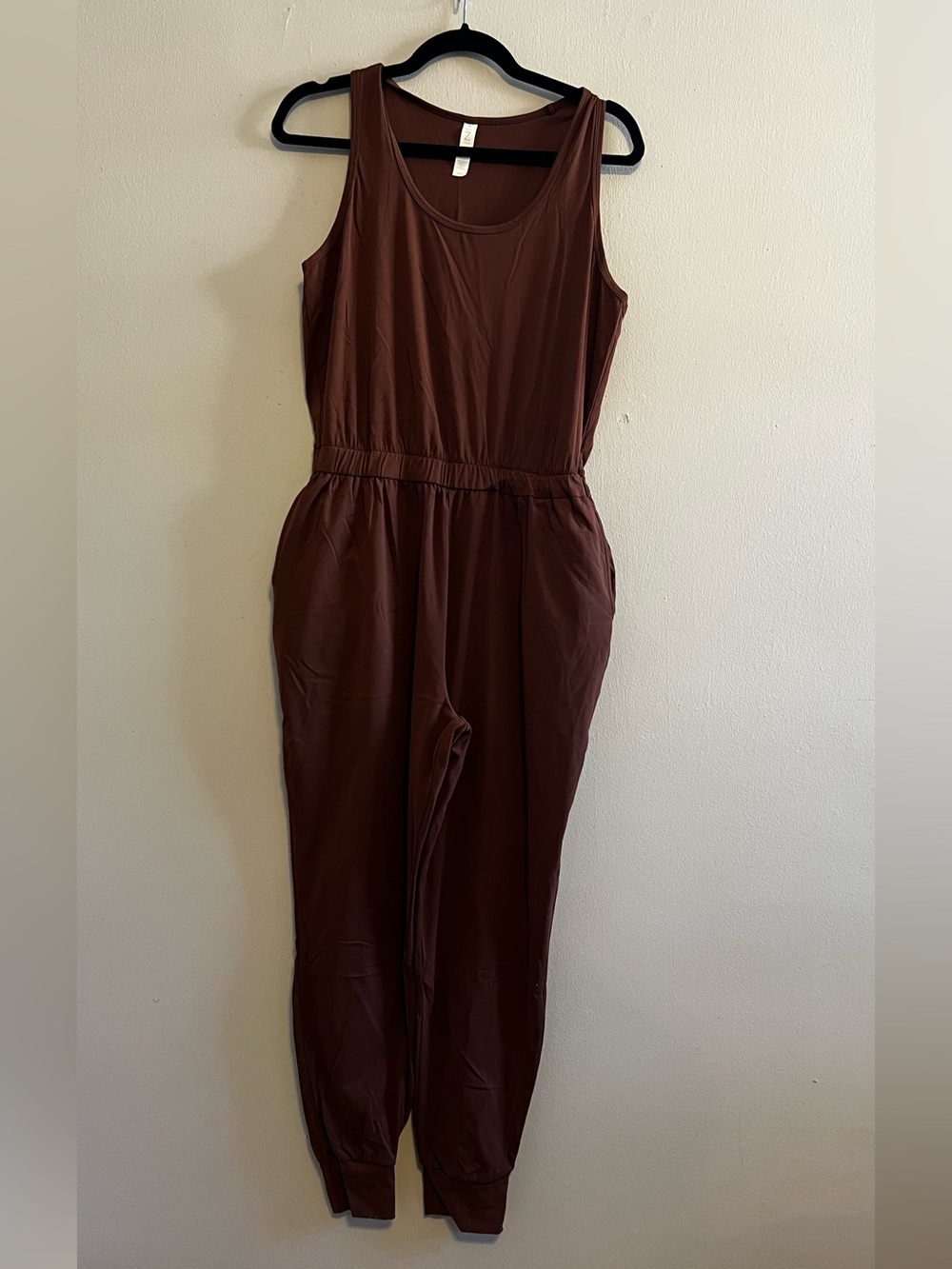 Z by Zella Sleeveless Brown Tank Jumpsuit | Women’s Medium
